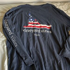 Vineyard Vines Men's Flag Graphic Long Sleeve Tee